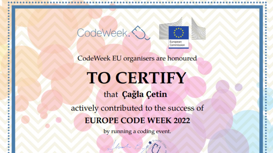 Code Week 4 All Sertifikası